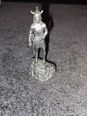 Silver Viking Warrior Statue - Home Accents